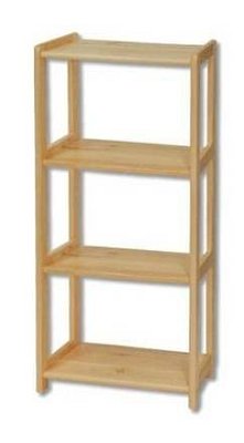 Regál z masivní borovice RG124 š.80xv.106xhl.30cm - Borovice