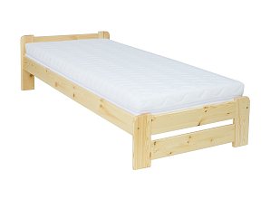 Postel z masivní borovice, jednolůžko 100x200cm - Borovice - DOPRODEJ