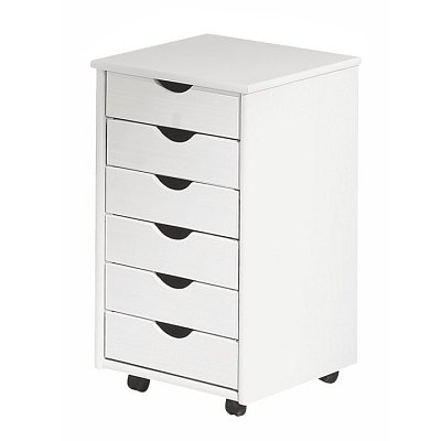 Pojízdný kontejner Simon 37x41x63cm - Bílá