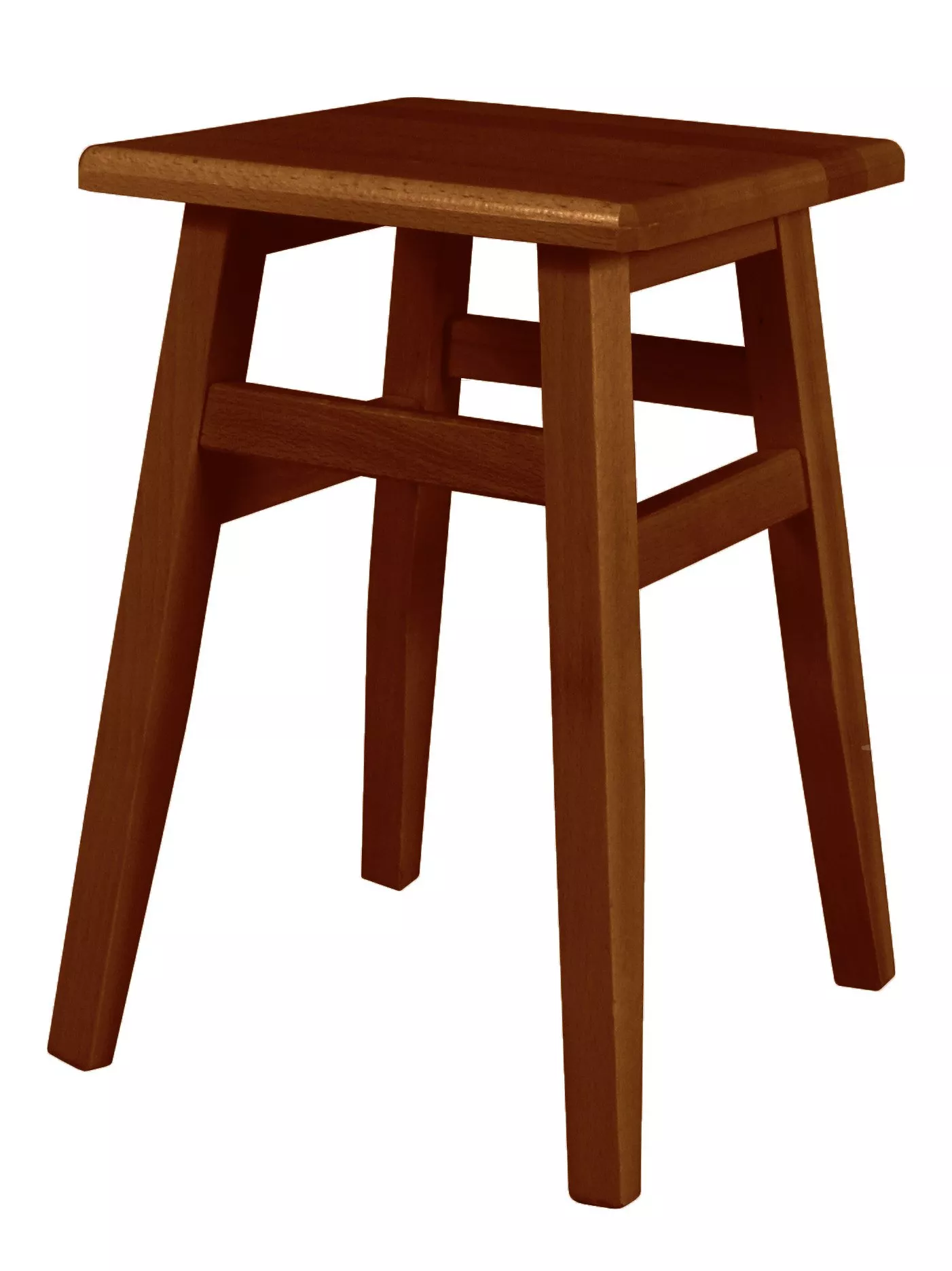 Dřevěný taburet v.45cm - Dub