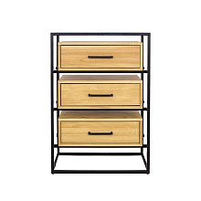 Komoda kombinovaná z masivního přírodního dubu 70x42x100cm - Dub přírodní