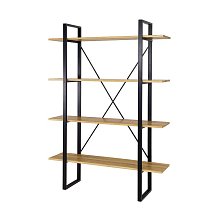 Regál RG 370 kombinovaný z masivního přírodního dubu 130x180x35cm - Dub přírodní