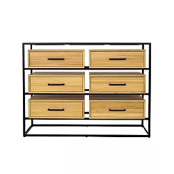 Komoda kombinovaná z masivního přírodního dubu 82x42x60cm - Dub medový