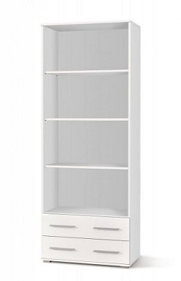 Policová skříň 77x40x200cm - Bílá