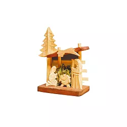 Dřevěný betlém - v.17cm - POSLEDNÍ KUSY