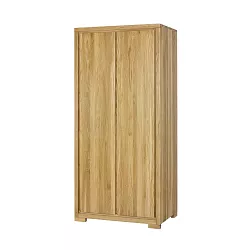 Šatní skříň z masivního přírodního dubu 90x60x195cm - Dub medový