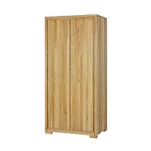Šatní skříň z masivního přírodního dubu 90x60x195cm - Dub dark
