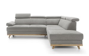 MEMO rohová sedací souprava, orientace pravá strana 255x206x82 - Šedá