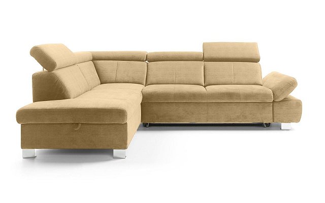 HAPPY rohová sedací souprava, orientace pravá strana 273x201x82 - Béžová