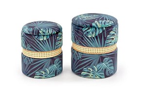 Sestava dvou taburetů 44x38cm a 36x32cm - Vícebarevná