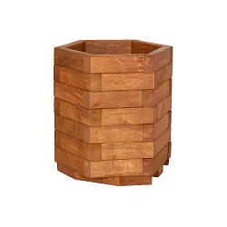 Květináč DALIA z masivního olšového dřeva 38x38x46cm - Týk 