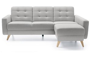 NAPPA rohová sedací souprava 222x156x87 - Šedá