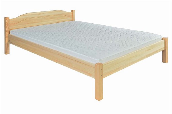 Postel z masivní borovice, dvoulůžko 200x200cm - Borovice