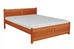 Postel z masivního buku, dvoulůžko 200x200cm - Buk-bělený