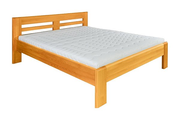 Postel z masivního buku, jednolůžko 120x200cm - Buk-olše