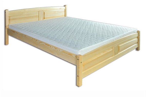 Postel z masivní borovice, dvoulůžko 140x200cm - Borovice