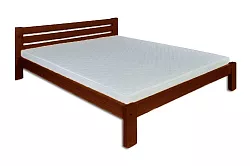 Postel z masivní borovice, jednolůžko 120x200cm - Šedá