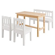Jídelní stolek dětský z masivní borovice 75x38x50cm - Borovice