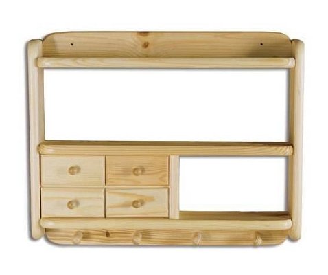 Police s věšáky 50x10x40cm - Dub 