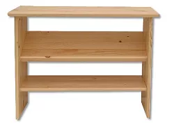 Botník otevřený z masivní borovice 79x29x62cm - Šedá