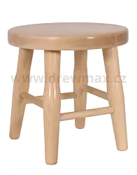 Dřevěný taburet v.31cm - Šedá