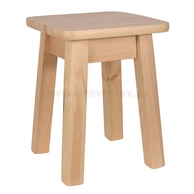 Dřevěný taburet v.45cm - Borovice 