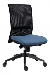 Kancelářská židle 1580 SYN GALA NET - Koženka modrá