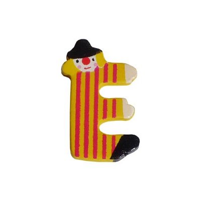 Dřevěné písmenko E (3,6 cm)