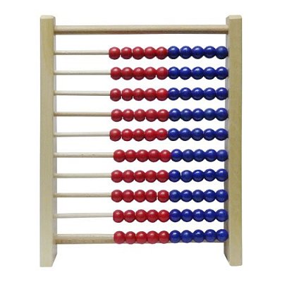 Dřevěné počítadlo - Vertikálně dělené