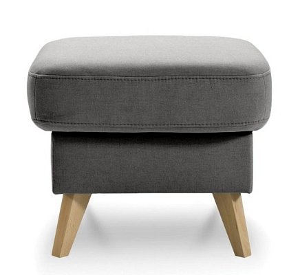 Taburet Nappa 56x56x45 - Šedá