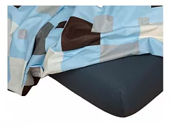 Prostěradlo jersey 90x200x18cm - Tmavě šedá