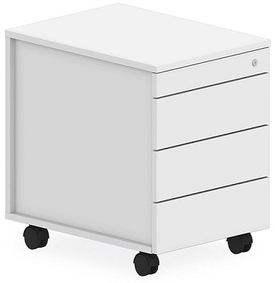 Mobilní kontejner bezúchytkový 43x58x59,5cm - Bílá