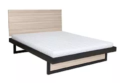 Postel z masivního přírodního dubu, jednolůžko 120x200cm - Dub medový