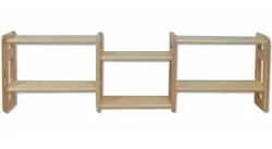 Police 120x19x44cm - Šedá