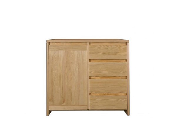 Komoda kombinovaná z masivní borovice 90x40x85cm - Borovice