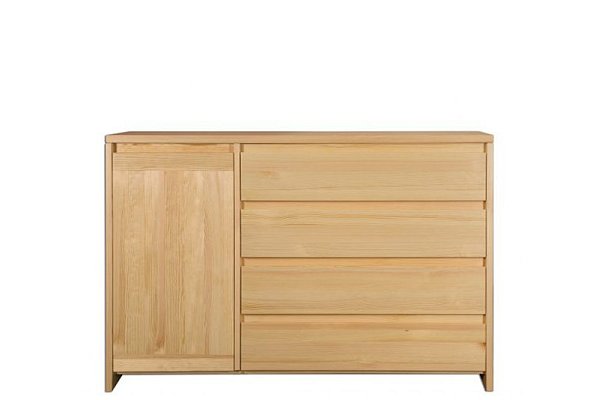Komoda kombinovaná z masivní borovice 133x40x85cm - Borovice