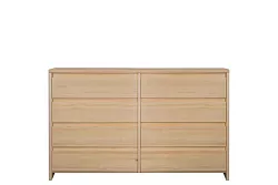 Komoda kombinovaná z masivní borovice 150x40x85cm - Šedá