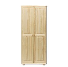 Skříň dvoudvéřová šatní z masivní borovice 80x60x190cm - Borovice