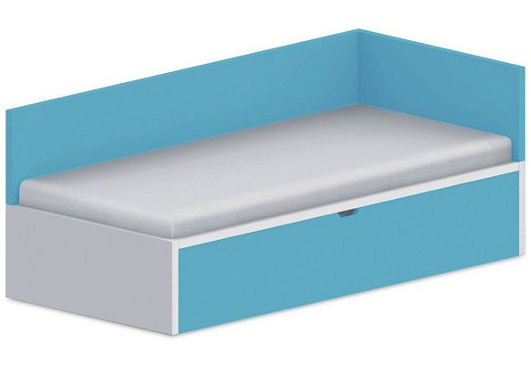 Dětská postel 90x200cm s úložným prostorem Ema - Marmara blue