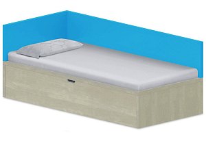 Dětská postel 90x200cm s úložným prostorem Ema - Marmara blue