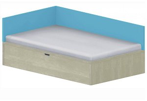 Dětská postel 120x200cm s úložným prostorem Ema - Marmara blue