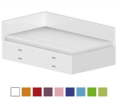 Dětská postel 120x200cm s úložným prostorem Gita - Brilliant white