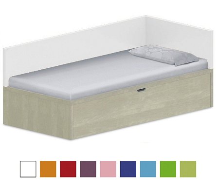 Dětská postel 90x200cm s úložným prostorem Ema - Brilliant white