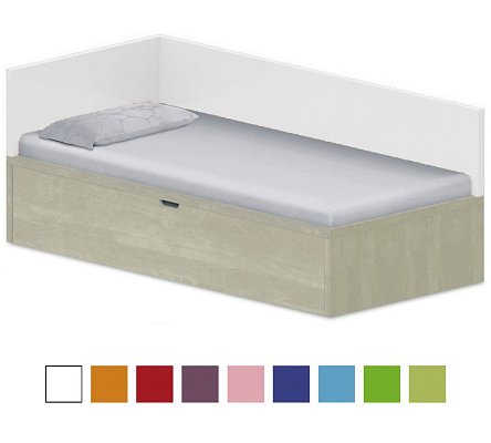 Dětská postel 90x200cm s úložným prostorem Ema - Brilliant white