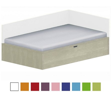 Dětská postel 120x200cm s úložným prostorem Ema - Brilliant white