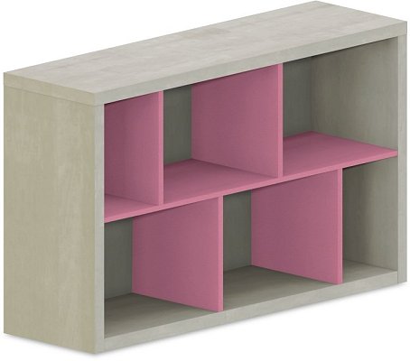 Policová skříňka 120x35x75cm - Brilliant white