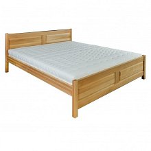 Postel z masivního buku, dvoulůžko 180x200cm - Buk-koniak