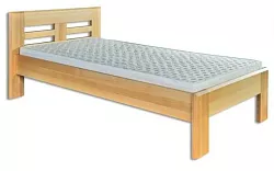 Postel z masivního buku, jednolůžko 90x200cm - Buk-bělený