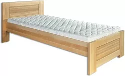 Postel z masivního buku, jednolůžko 80x200cm - Buk-bělený