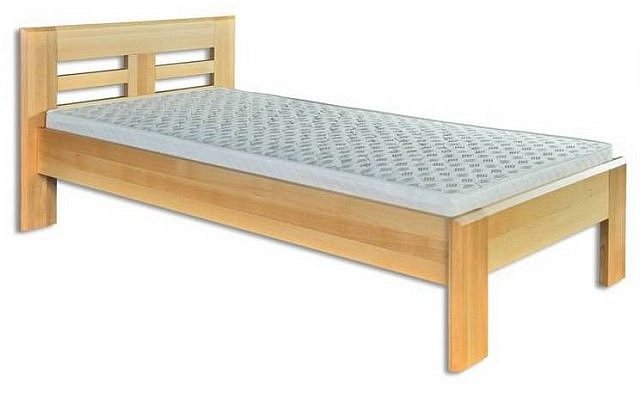 Postel z masivního buku, jednolůžko 80x200cm - Buk-geteborg